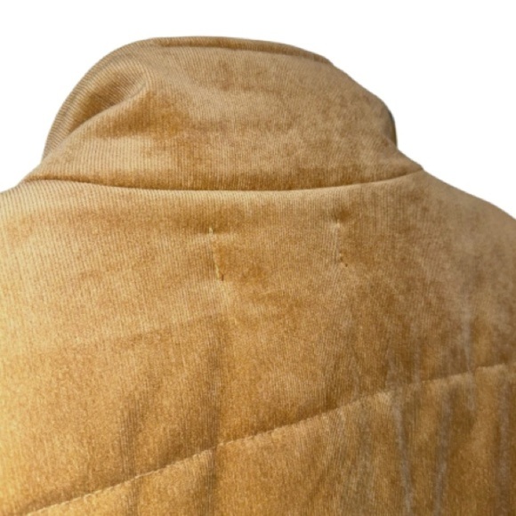 Nectar Clothing Corduroy Puffer Zip Front Sz Large Camel Academia - Picture 8 of 9